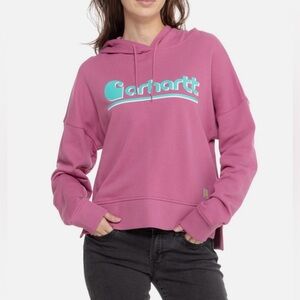 NWT Carhartt Women’s Tencil Series Loose Fit Graphic Hoodie size large.
